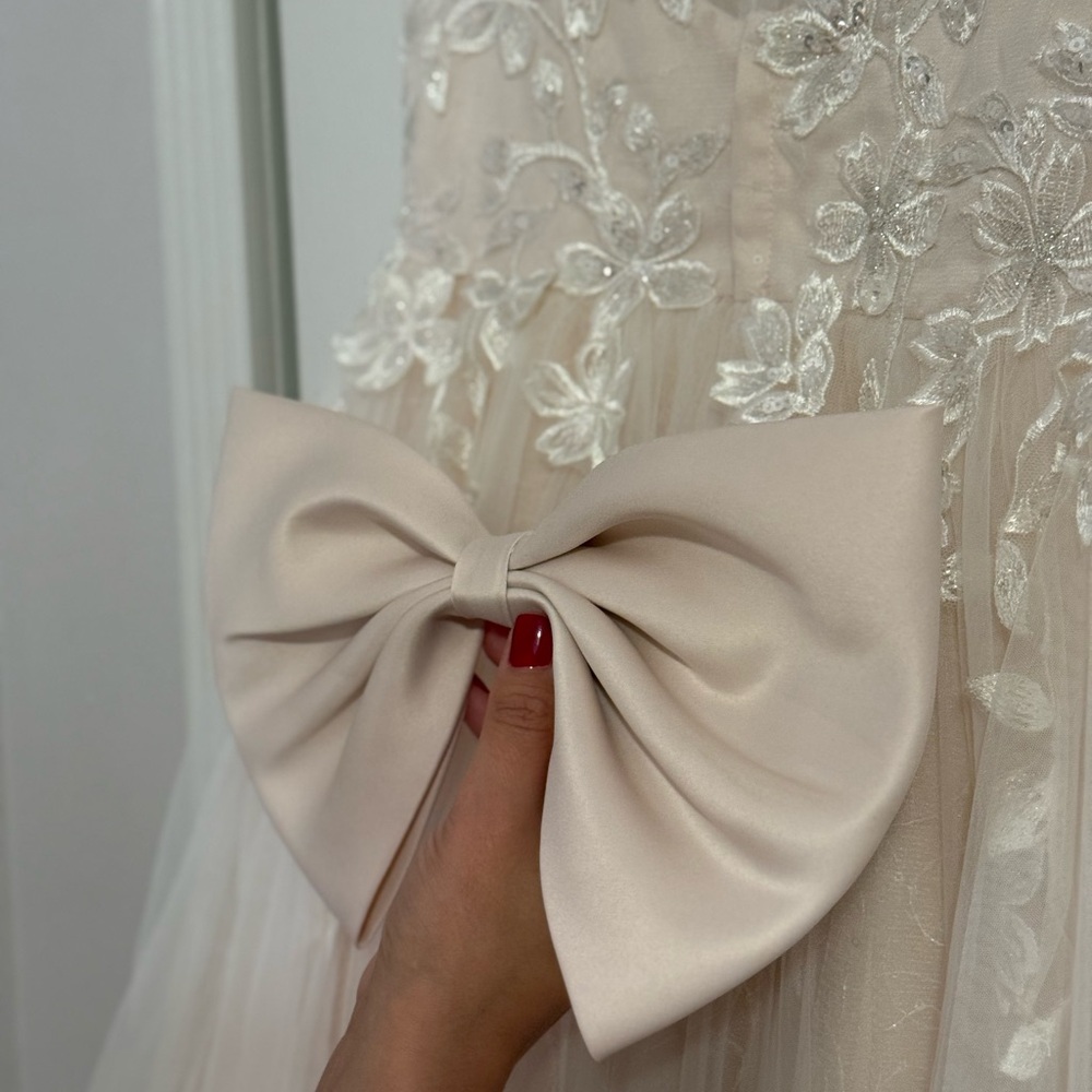 Princess Daliana Sparkle Appliqué flower girl dress(listing is for size 4)